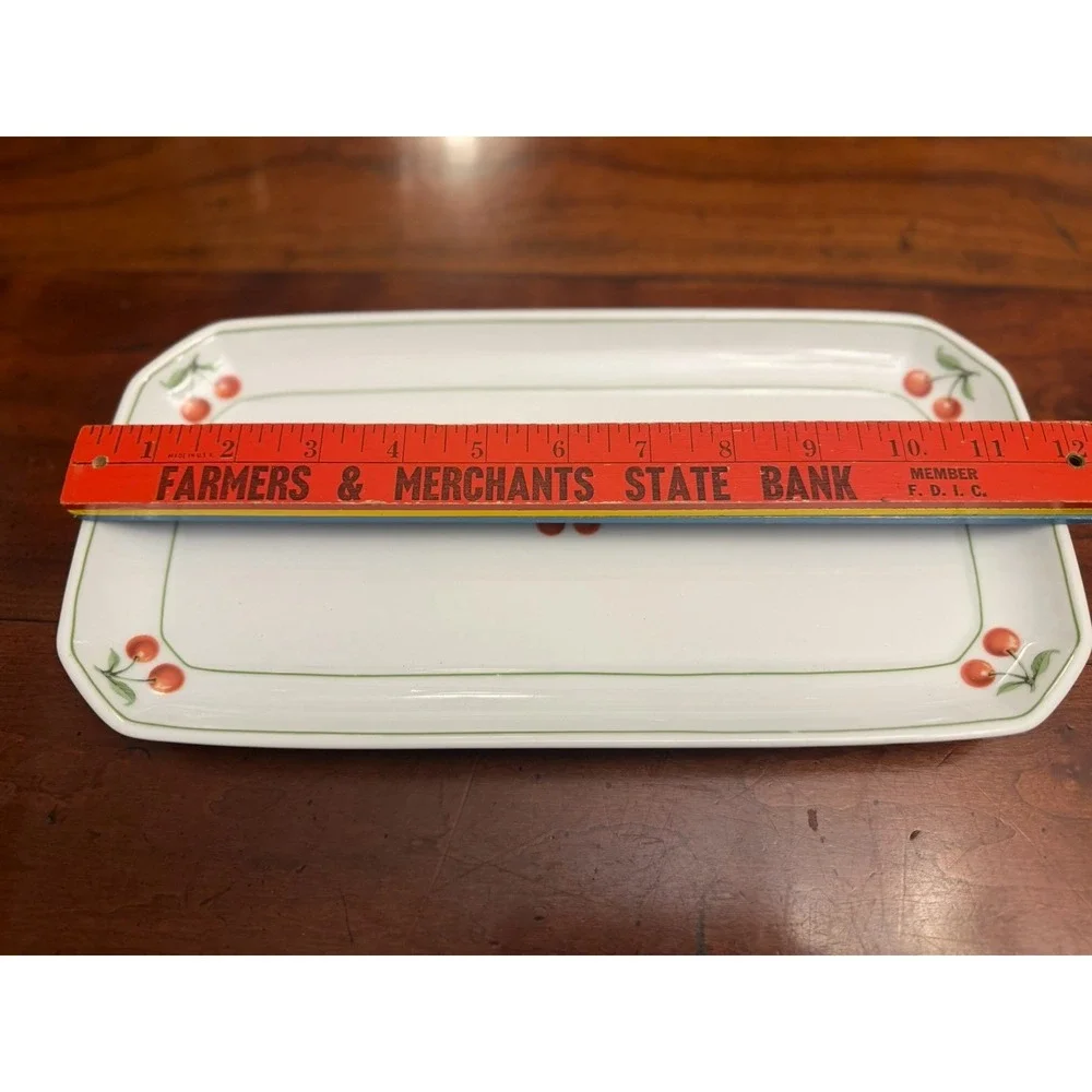 Villeroy & Boch Heinrich Germany Cherry Porcelain Rectangular Sandwich Tray